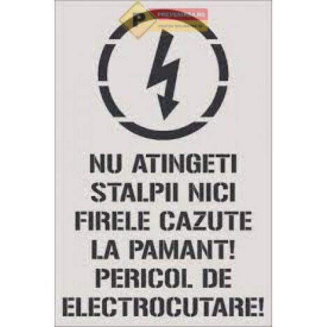 Sablon pentru stalpi de electrocutare